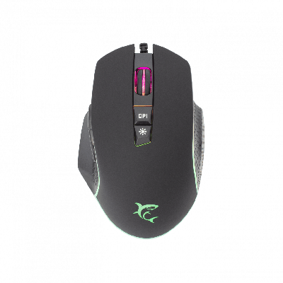 Mouse White Shark GM 5009 GARETH Black 6400DPI