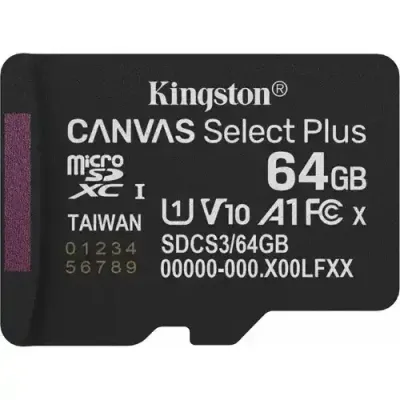 Kingston SDCS3/64GBGBSP Micro SD Card 64GB class 10