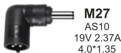 Gembird NPC-AS10 M27 Konektor za punjač 45W-19V-2.37A 4.0x1.35mm