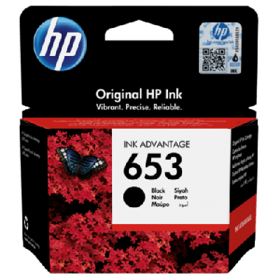 HP 653 Kertridž, Crni