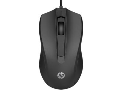 HP 100 Miš 1600 DPI Optički, Crni