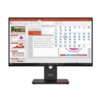 Lenovo 64A5MAT6EU T27-40 Monitor ThinkVision 27" 1920x1080 FHD IPS 120 Hz USB C, Crni