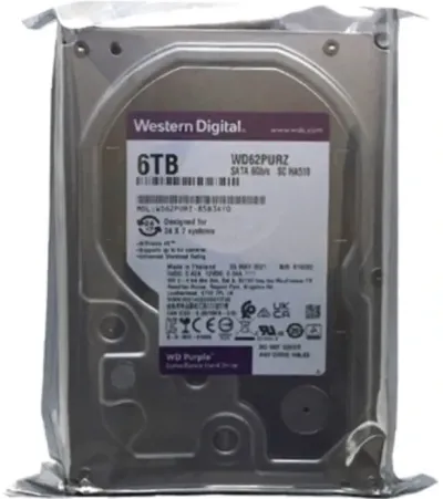 WD WD62PURZ HDD 6TB 5400 RPM 256MB SATA III, Purple