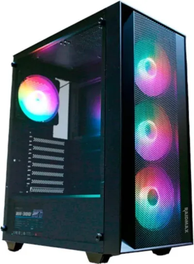 DSC Gaming computer, Ryzen 5 5500, 16GB, M.2, 1TB, RX580 8GB, 650W, black