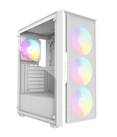 DSC DSCL Gaming desktop computer, Ryzen 5 5500, 16GB, 1TB SSD, Radeon RX 7600 8GB, 650W, white