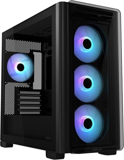 DSC i5-12400F Gaming računar 16GB M.2 1TB RTX 5060 8GB 750W, Crni