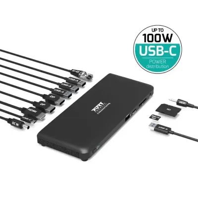 Port Designs USB-C Docking station Docking station 11 uređaja 2x 4K 100W