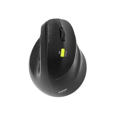 Wireless Mouse Port Designs Ergonomic 2.4 GHz Bluetooth Rechargeable
