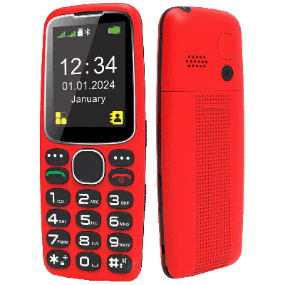 Мобильный телефон Meanit Senior 10 plus красный