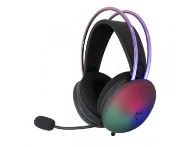 Наушники с микрофоном White Shark FIREFLY 50mm/Multiplatform/RGB/Чёрный