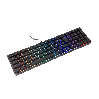 Keyboard White Shark GLADIUS Full Layout/Membrane/RGB/US/Black