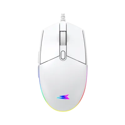 Baracuda CRAB Miš 3600DPI 6D Optički RGB, Beli
