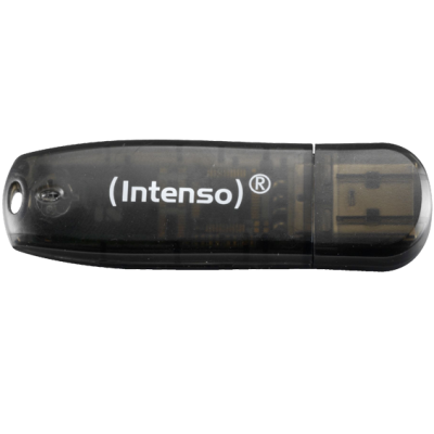 Intenso INTENSO USB-накопитель USB2.0-16GB/Rainbow, 16GB Hi-Speed USB 2.0 Rainbow Line, чёрный