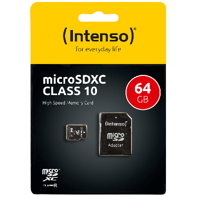 Intenso Kartica Micro SD 64GB Class 10 sa adapterom