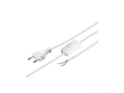 Wentronic N2K-WH/VDE Strujni kabl sa prekidačem 1.5m, Beli
