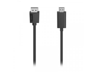 Hama 205144 DisplayPort to HDMI™ male cable, Ultra-HD 4K, 1.5m