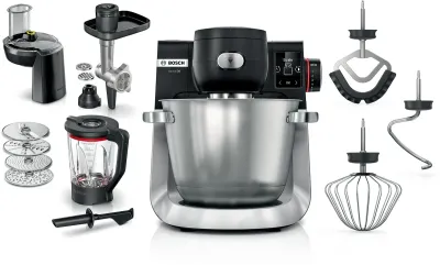 Bosch MUMS6ZS34 кухонный комбайн, 1600W, чаша 5.5 l, 10 программ, чёрный
