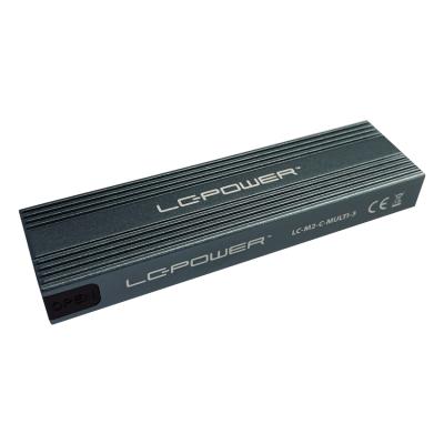 LC-Power LC-M2-C-MULTI-3 HDD Rack 2.5 SATA USB C NVME M.2