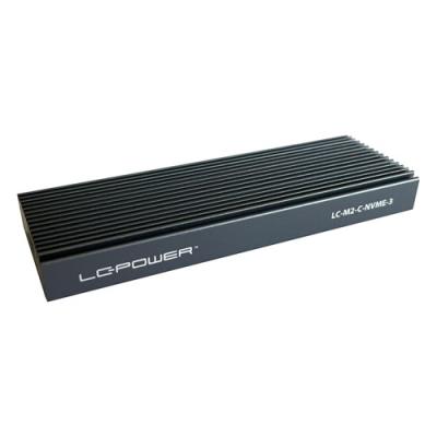 LC-Power LC-M2-C-NVME-3 M.2 Eksterno kućište za SSD, Crno