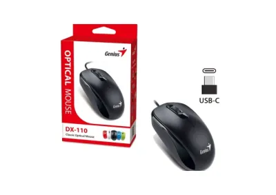 Genius Mouse DX-110 USB-C, Black,USB