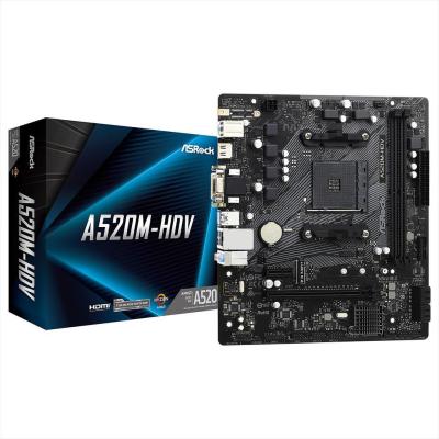 ASRock Mb am4 a520m-hdv m-atk 2kddr4 4733mhz (oc) vga hdmi