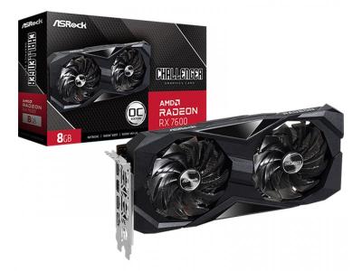 ASRock RX 7600 Challenger OC graphics card, 8GB/128bit, AMD Radeon