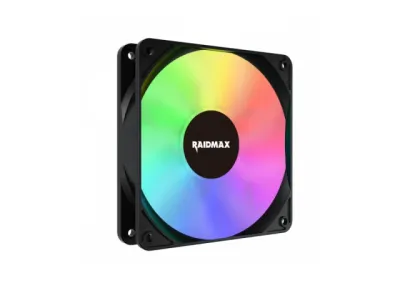 Raidmax NV-X120FBP Ventilator 120mm X-AIR ARGB fan Crni