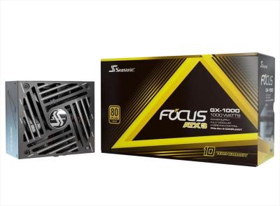 Seasonic Focus Gk-1000 Napajanje 1000 V Focus-Gk-1000-V4 (2024) V/Pcie 5.0 80+ zlata potpuno modularno