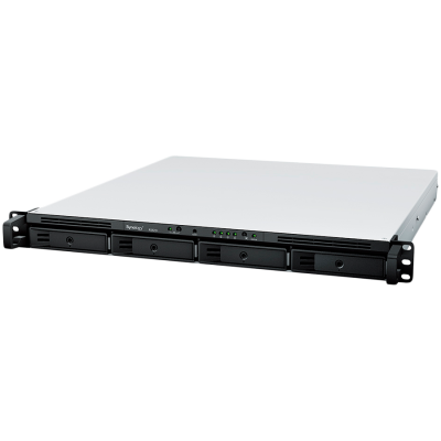 Synology RS822+ NAS server RackStation 4-ležišta 1U rek 2.5GbE LAN PCIe, Bela