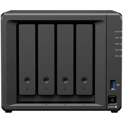 Synology DS925+ NAS server DiskStation 4-slota 2.5GbE LAN M.2 NVMe slotovi