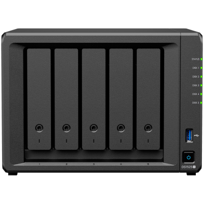 Synology DS1525+ NAS server DiskStation 5-slotova 2.5GbE LAN M.2 NVMe slotovi