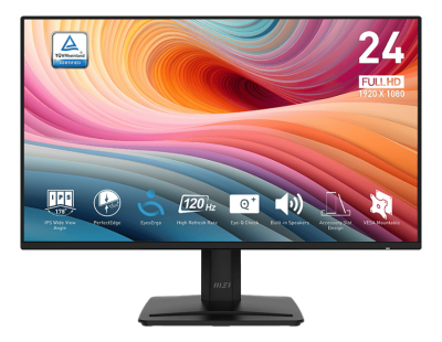 MSI Pro MP242A E2 Monitor 24" IPS FHD 120Hz 1ms HDMI DP VGA