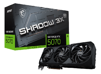 MSI GeForce RTX 5070 graphics card, 12GB GDDR7
