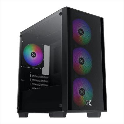XIGMATEK Nyx Air II Micro-ATX case, left, TG, mesh front panel with grille, 4x120 mm, Z20F