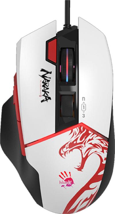 A4tech A4-W95 Gejmerski miš ULTRA NARAKA Bloody RGB 20.000 DPI White, White