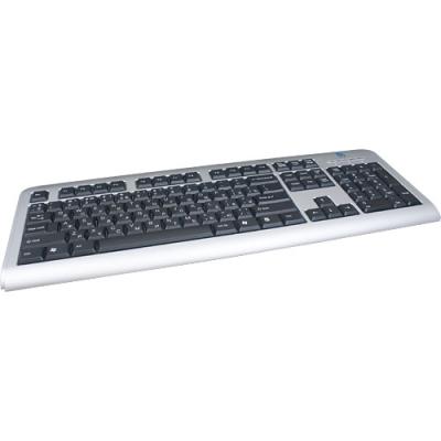 A4Tech X-Slim Wather Proof tastatura PS/2 QWERTY Engleski Crno Srebrno, Crno
