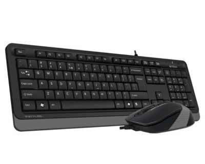 A4Tech F1010 FSTYLER USB tastatura + USB miš sivi set, Sivi