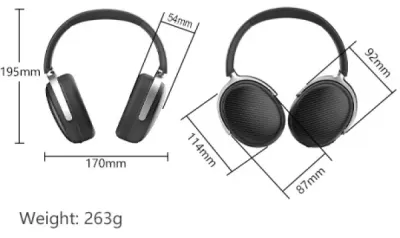 A4tech A4-BH350C v5.3 Bluetooth slušalice ANC 40mm 32ohm 500mAh, Crne
