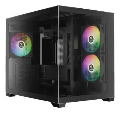 Gamdias Aura GC10M V2 Kućište za desktop računar Full Tower ARGB, Crno