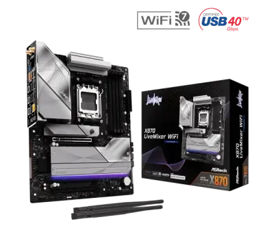 ASRock X870 LIVEMIXER WIFI motherboard, Socket AM5