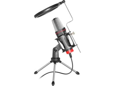 Игровой стрим микрофон Defender Forte GMC 300 3.5mm 1.5m кабель