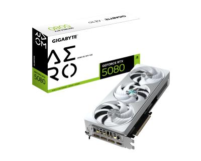 Graphics Card Gigabyte GeForce RTX 5080 16GB AEROOC GV-N5080AERO OC-16GD 16GB GDDR7 256bit3xDP/HDMI