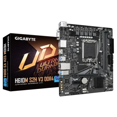 Gigabyte H610M S2H V3 DDR4 Matična ploča 1700 VGA/DVI/DP/HDMI/M.2