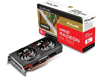 Sapphire 11324-01-20G Gaming grafička kartica AMD Radeon RX 7600 SVGA OC Pulse 8GB GDDR6
