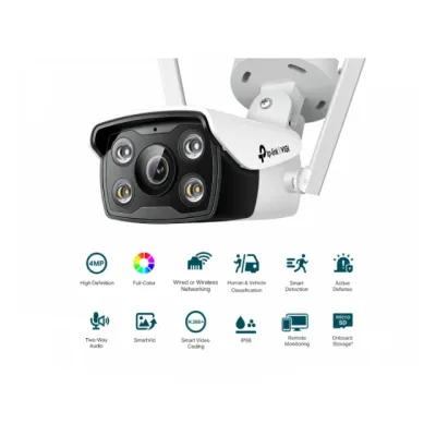 TP-Link Vigi C340-W Bullet kamera Kamera za video nadzor WiFi Full-Colour 4mm IR30m, Bela