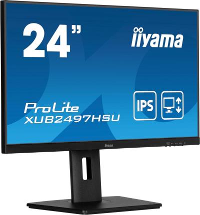 IIYAMA XUB2497HSU-B2 Monitor 24" 1920 x 1080 Full HD IPS 100 Hz HDMI DP Zvucnici