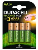 Duracell rechargeable battery AA 1300 mAh, 4 pieces