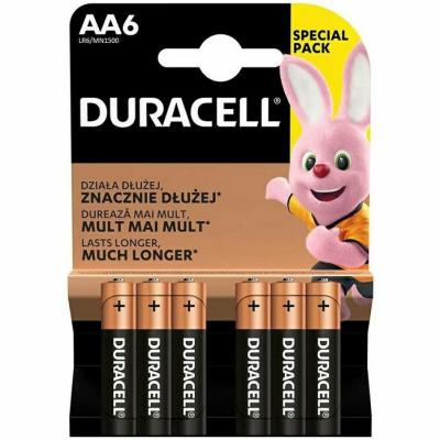 Батарейка Duracell Basic AA 1/6 упаковка