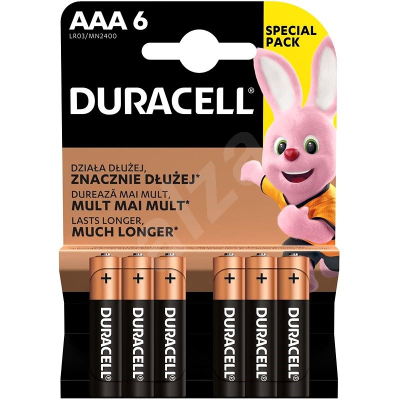 Батарея Duracell Basic AAA 1/6 упаковка