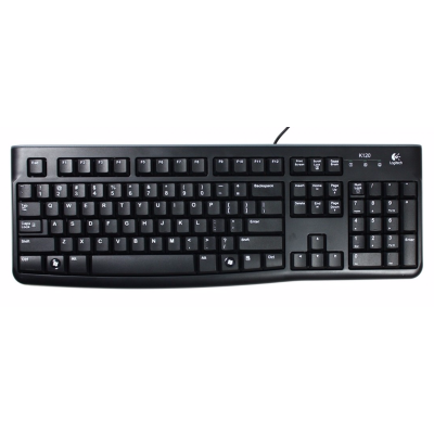Клавиатура Logitech Deluxe Business K120 YU, черная